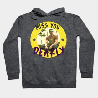 Miss you Dearly (yellow circle lonely guy) Hoodie